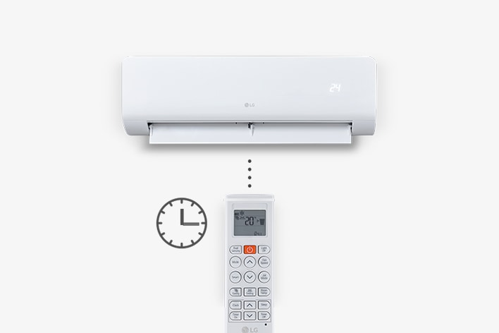 El aire acondicionado se controla mediante control remoto